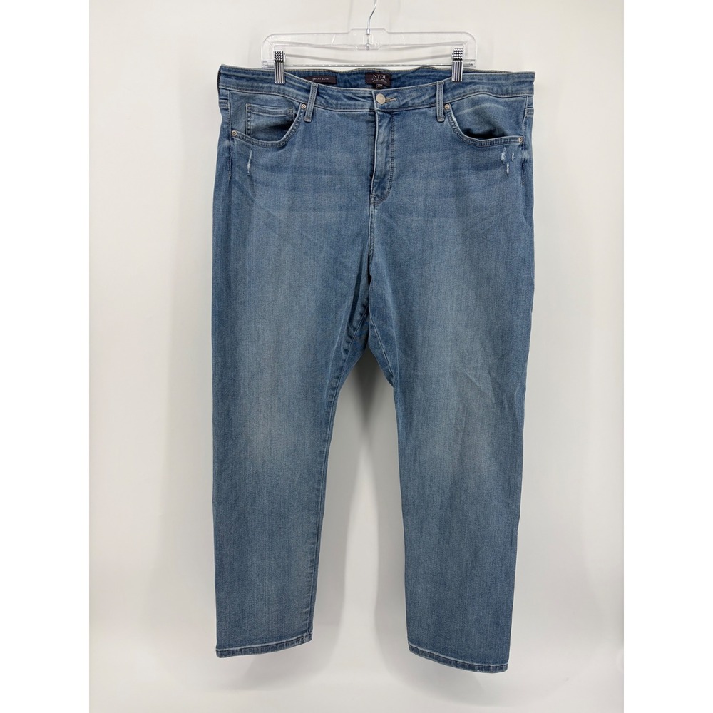 NYDJ Womens 22W Blue Sheri Slim Jeans Lift Tuck Stretch Denim